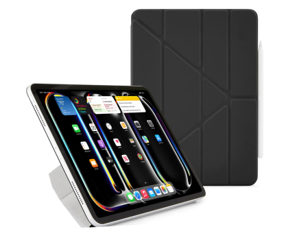 Etui do tableta Pipetto Origami No4 Slim Folio Case do iPad Pro 11 (2024) black P050-49-AF